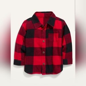 🆕️ Long-Sleeve Plaid Pocket Shirt for Baby Boys